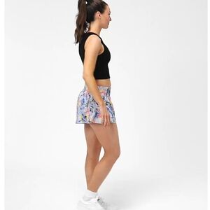 Free People Get Your Flirt On Printed Floral Mystic High Rise Shorts